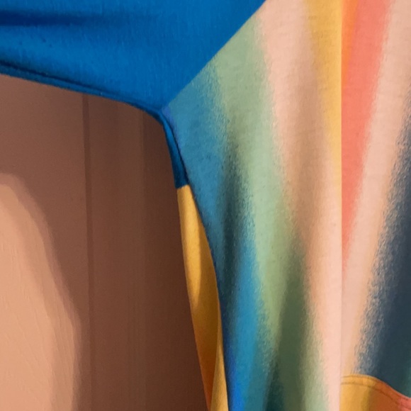 Bright colored striped soft hoodie Bold gorgeous colors - Picture 7 of 7